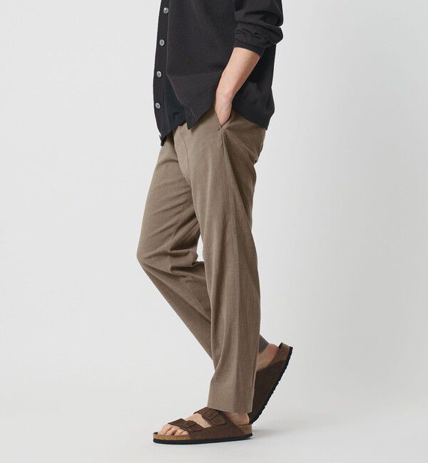 BEAUTY&YOUTH UNITED ARROWS「ソアロン 1プリーツ テーパード イージー パンツ NO.5」|チノ|