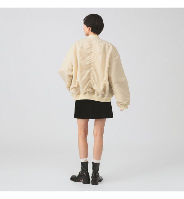 Ray BEAMS 「シャーリング MA-1 ブルゾン」|ブルゾン・スタジャン|