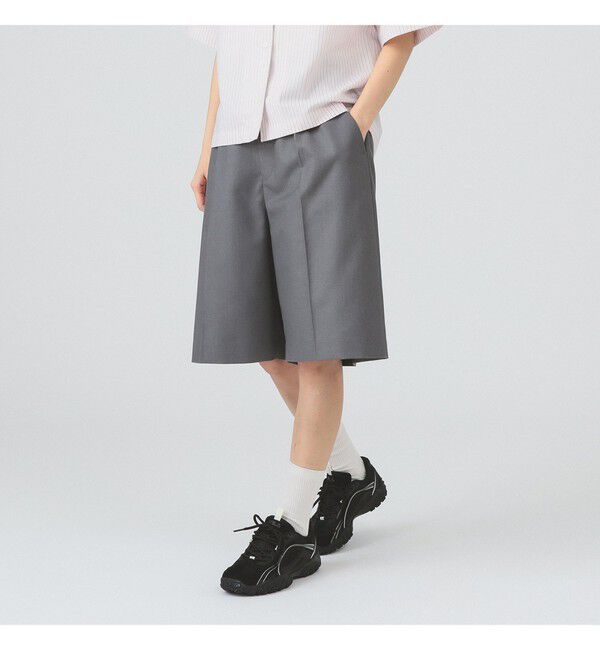 Ray BEAMS 「1タック ハーフパンツ」|その他|GREY