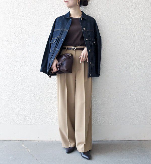 SHIPS any「《一部追加予約》SHIPS any:〈洗濯機可能〉テレコ リブ ハーフスリーブ TEE」|Tシャツ・カットソー|