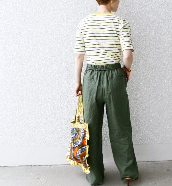 SHIPS any「《一部追加予約》SHIPS any:〈洗濯機可能〉テレコ リブ ハーフスリーブ TEE」|Tシャツ・カットソー|