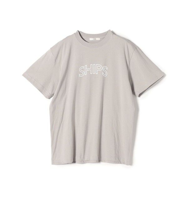 SHIPS for women「《一部追加予約》【WEB限定】 SHIPS ラウンド プリント ロゴ TEE」|Tシャツ・カットソー|