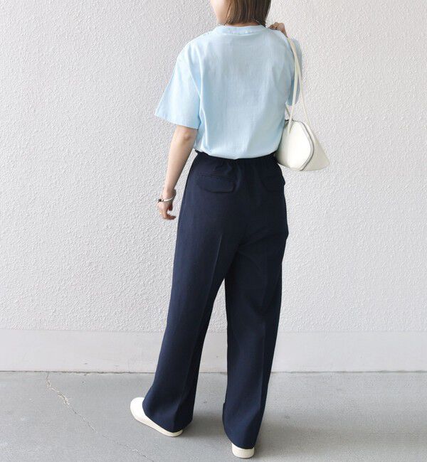 SHIPS for women「《一部追加予約》【WEB限定】 SHIPS ラウンド プリント ロゴ TEE」|Tシャツ・カットソー|