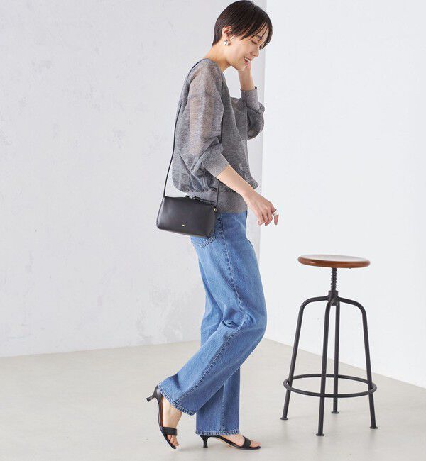 SHIPS for women「〈手洗い可能〉シアー ラメ クルーネック プルオーバー 24SS ◇」|ニット・セーター|