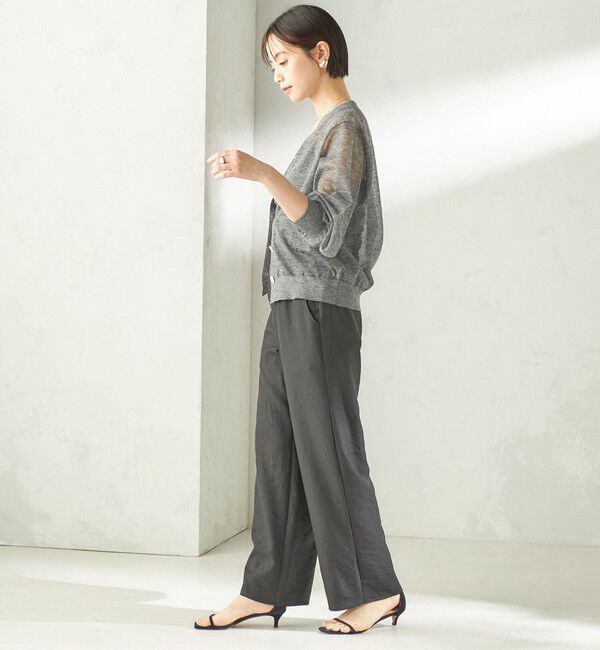 SHIPS for women「《一部追加予約》〈吸水速乾 / 防しわ / 接触冷感 / 手洗い可能〉ツイル ドロスト パンツ」|その他|