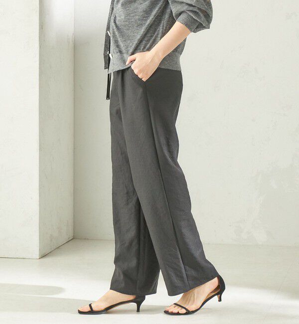 SHIPS for women「《一部追加予約》〈吸水速乾 / 防しわ / 接触冷感 / 手洗い可能〉ツイル ドロスト パンツ」|その他|