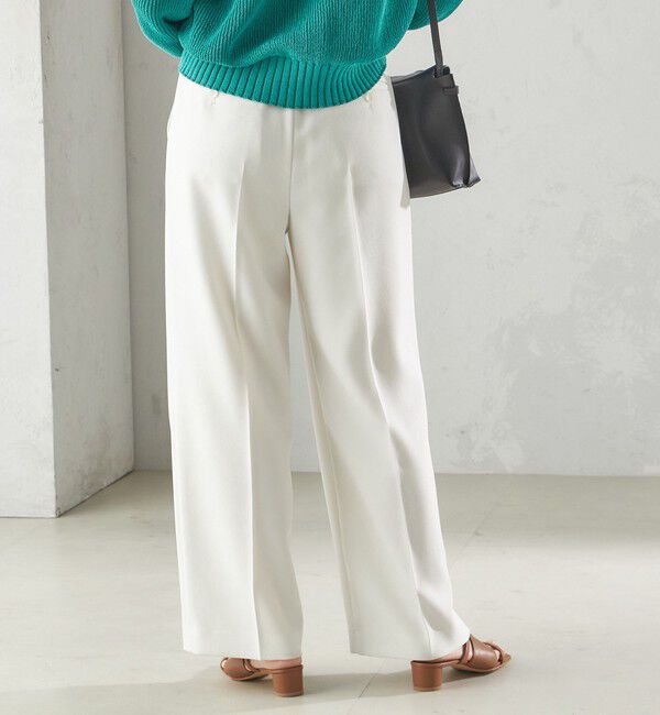 SHIPS for women「〈手洗い可能〉シャーク ツイード タック パンツ」|その他|