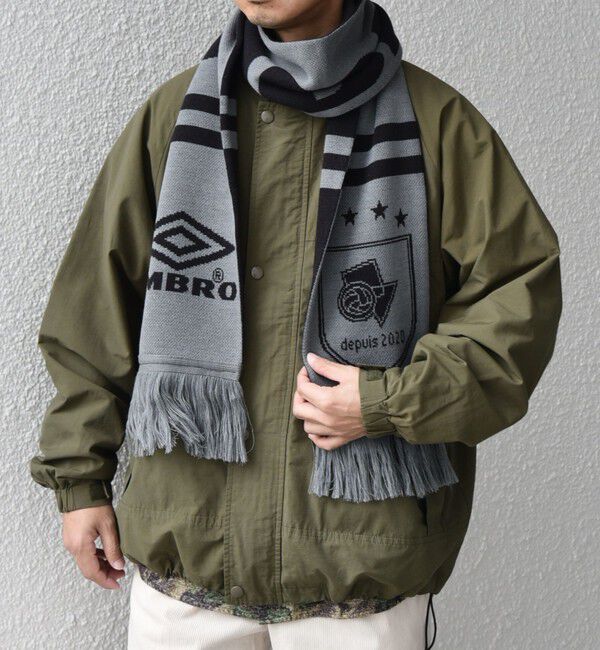 SHIPS any「【SHIPS any別注】UMBRO: エンブレム サッカー マフラー◇」|マフラー|