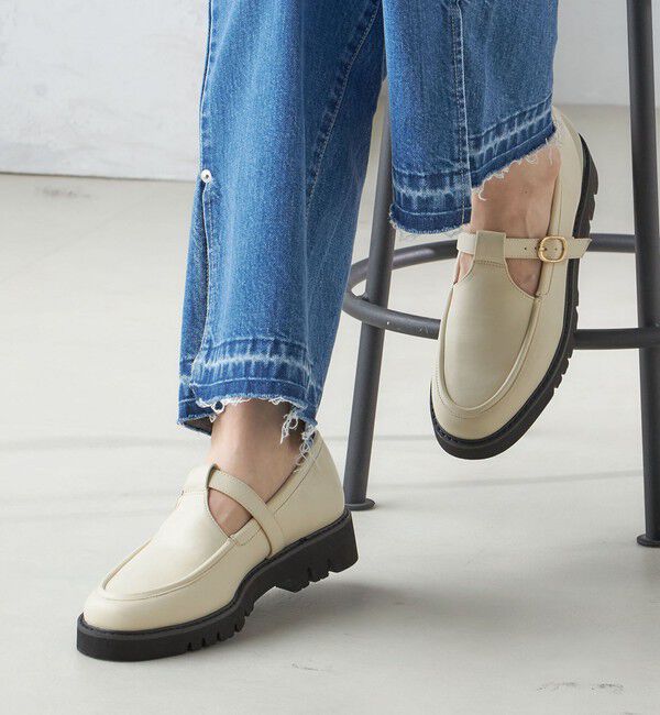 SHIPS for women「HAMON:Tストラップ シューズ（晴雨兼用）」|ローファー|