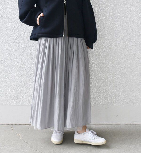 SHIPS for women「〈手洗い可能〉リバーシブル チュール カッセン スカート」|スカート|