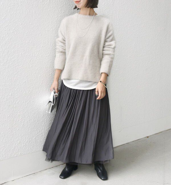 SHIPS for women「〈手洗い可能〉リバーシブル チュール カッセン スカート」|スカート|