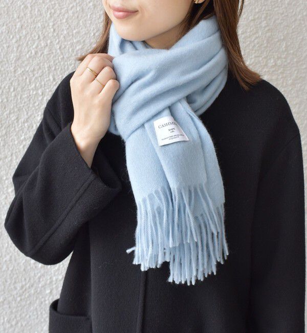 SHIPS Colors 「SHIPS Colors: カシミヤ ストール / マフラー 2◇」|マフラー|ライトブルー