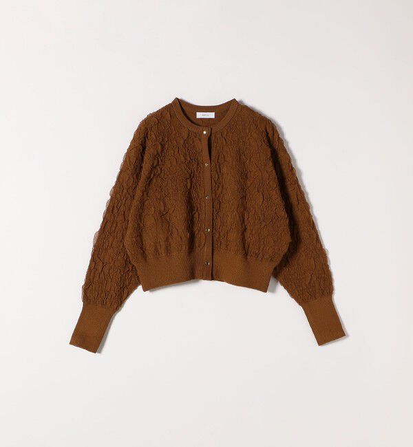 SHIPS any「SHIPS any:〈手洗い可能〉ジャカード バンピー コンパクト カーディガン」|カーディガン|