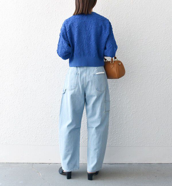 SHIPS any「SHIPS any:〈手洗い可能〉ジャカード バンピー コンパクト カーディガン」|カーディガン|