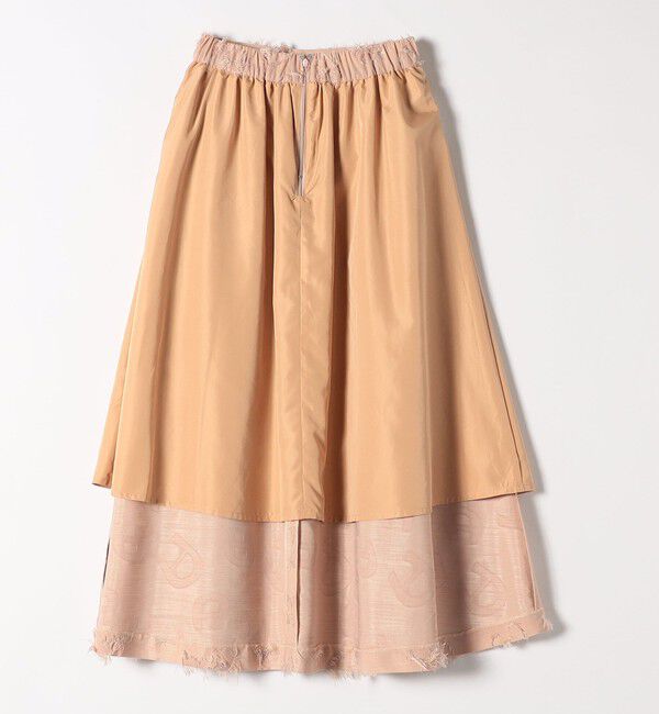 SHIPS any「SHIPS any:〈手洗い可能〉フラワー カット ジャカード  ボリューム スカート」|スカート|