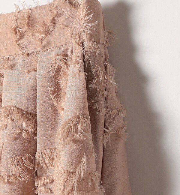 SHIPS any「SHIPS any:〈手洗い可能〉フラワー カット ジャカード  ボリューム スカート」|スカート|