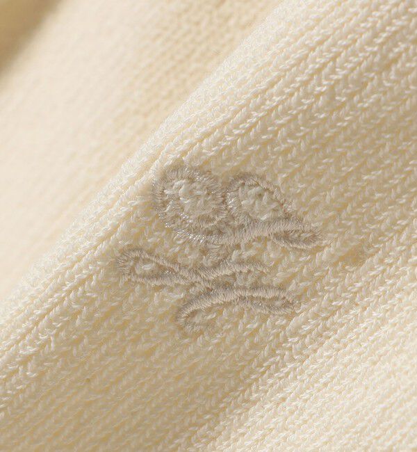 SHIPS for women「〈手洗い可能〉ワンポイント 刺繍 Vネック ベスト」|ベスト・ジレ|