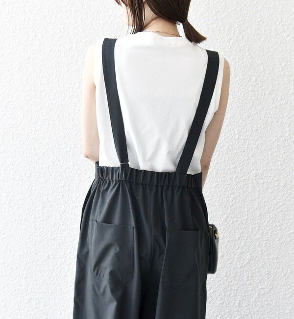 SHIPS any「SHIPS any:〈洗濯機可能〉ドロスト ワイド サロペット &times; ノースリーブ TEE セット」|その他|