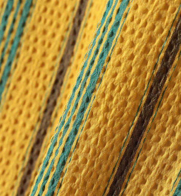 SHIPS any「SHIPS any:〈洗濯機可能〉ミニサッカー ドロスト リボン ボートネック ブラウス」|シャツ・ブラウス|