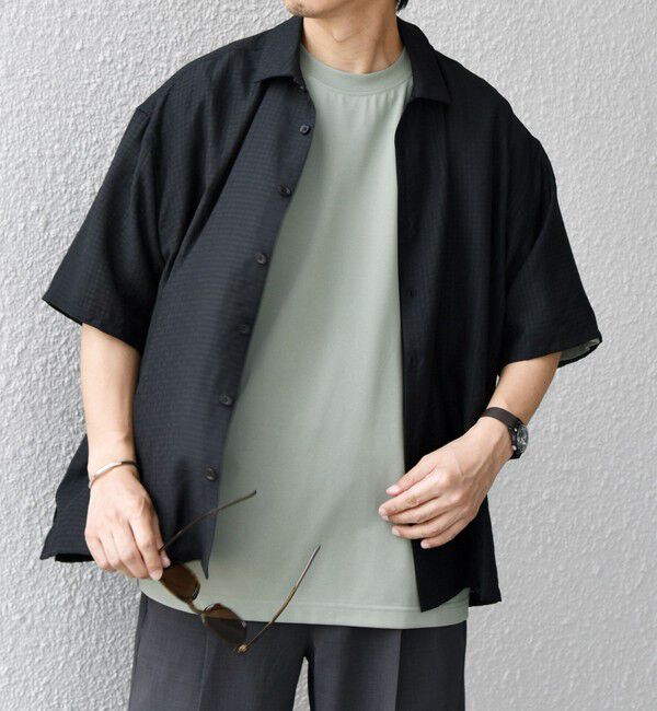 SHIPS any「SHIPS any:〈洗濯機可能〉ミニ チェック レギュラーカラー シアー シャツ◇」|シャツ・ブラウス|