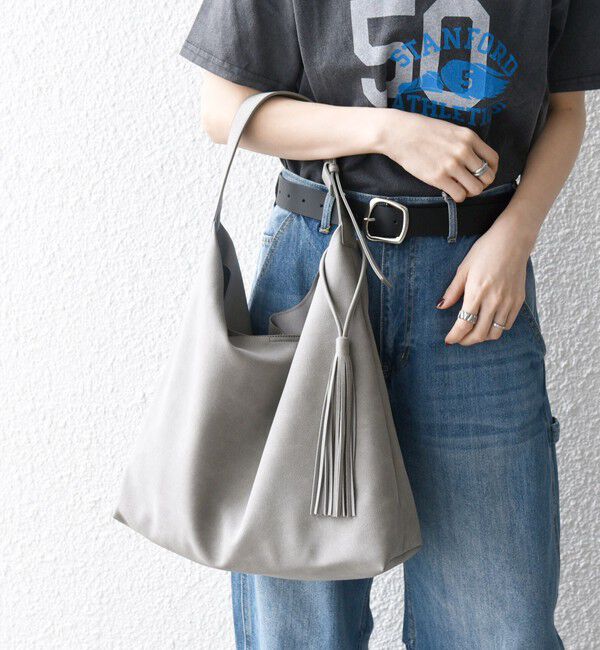 SHIPS any「SHIPS any: A4 タッセル ワンショルダー バッグ」|トートバッグ|