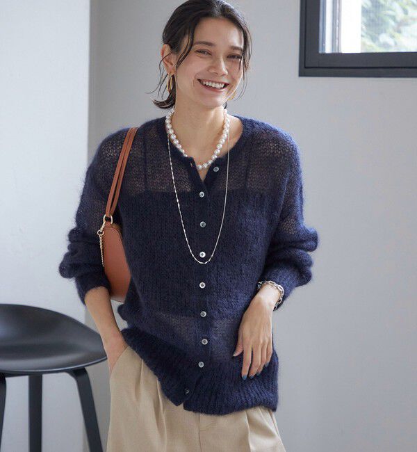 SHIPS for women「モヘヤ クルーネック カーディガン」|カーディガン|