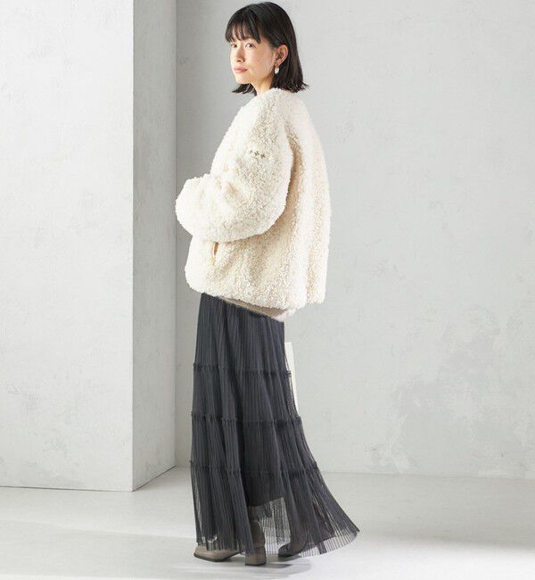 SHIPS for women「〈手洗い可能〉チュール プリーツ ティアード スカート」|スカート|