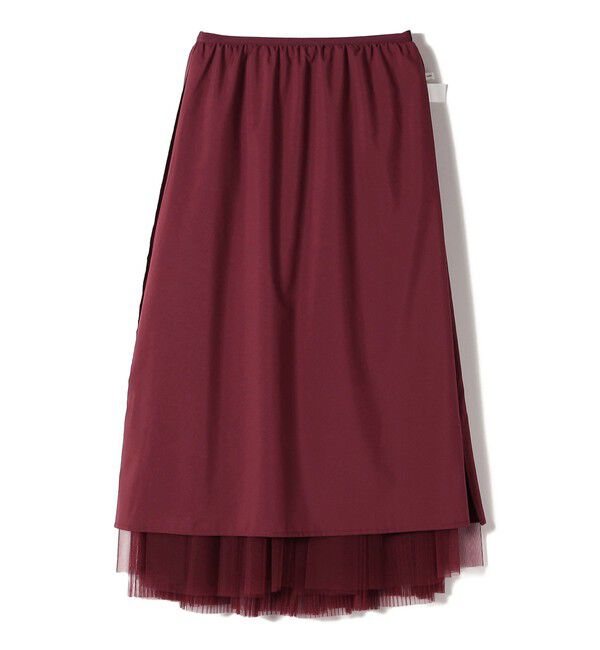 SHIPS for women「〈手洗い可能〉チュール プリーツ ティアード スカート」|スカート|