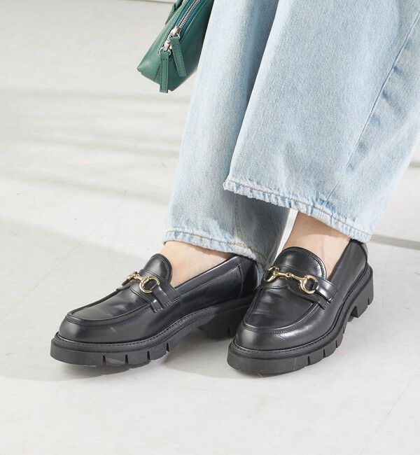 SHIPS for women「CORSO ROMA: ビット ローファー」|ショートブーツ|ブラック