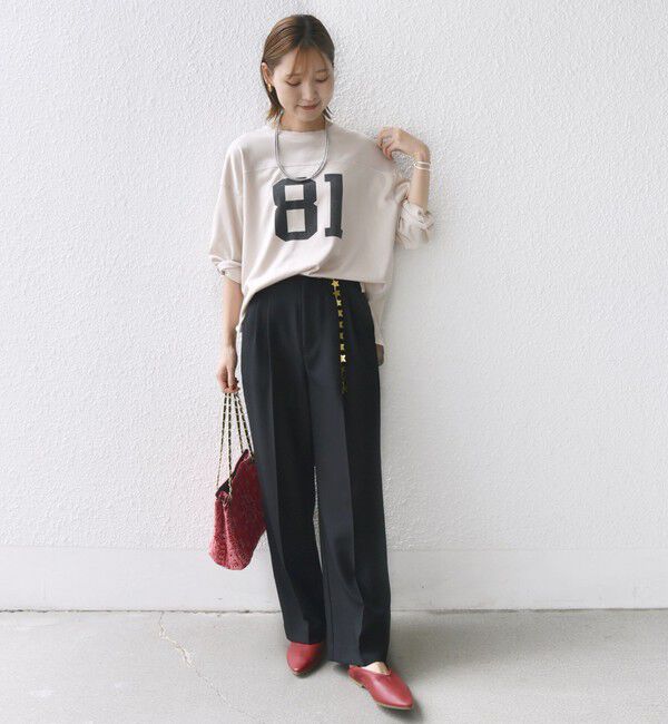 SHIPS for women「【SHIPS別注】81BRANCA:ナンバリング TEE」|Tシャツ・カットソー|