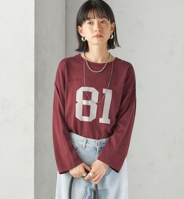 SHIPS for women「【SHIPS別注】81BRANCA:ナンバリング TEE」|Tシャツ・カットソー|