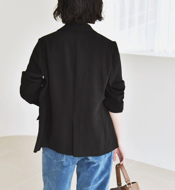 quaranciel「quaranciel:〈手洗い可能〉メッシュ ダブルブレスト テーラード ジャケット 25AW」|テーラードジャケット|