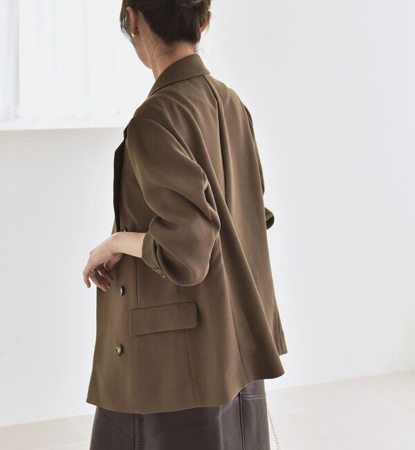 quaranciel「quaranciel:〈手洗い可能〉メッシュ ダブルブレスト テーラード ジャケット 25AW」|テーラードジャケット|