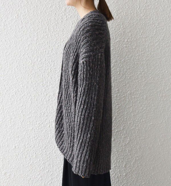 SHIPS any「SHIPS any:〈手洗い可能〉ロービング ルーズ Vネック ニット カーディガン」|カーディガン|