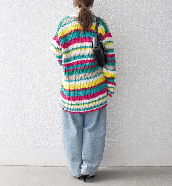 SHIPS any「SHIPS any:〈手洗い可能〉ロービング ルーズ Vネック ニット カーディガン」|カーディガン|