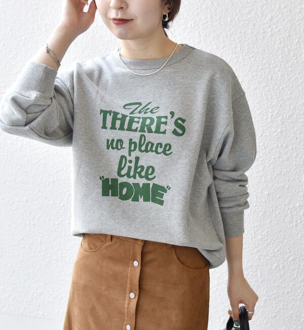 SHIPS any「【SHIPS any別注】THE KNiTS:〈洗濯機可能〉ロゴ プリント スウェット」|Tシャツ・カットソー|