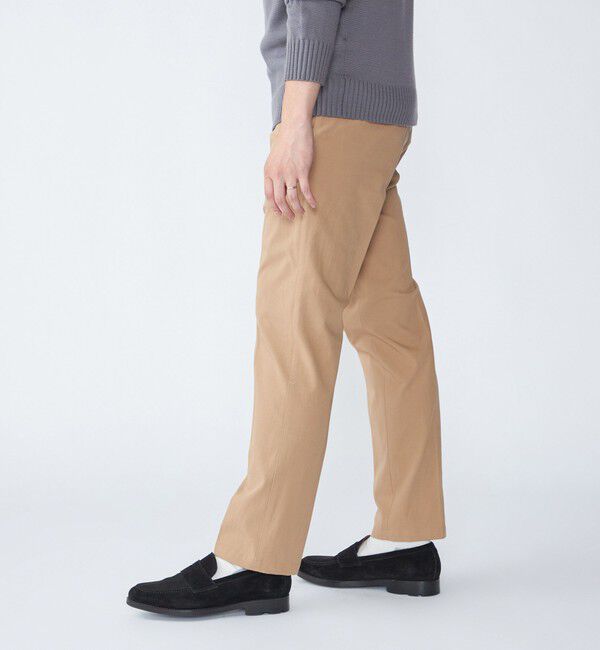 SHIPS「SHIPS: 〈手洗い可能〉ノープリーツ ツイル 4WAY ストレッチ パンツ」|スラックス|