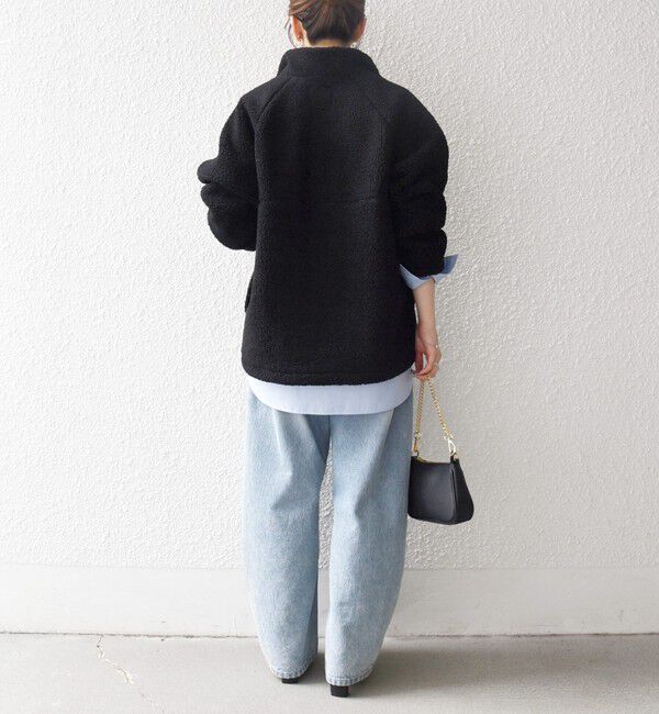 SHIPS any「SHIPS any:〈洗濯機可能〉ボア フリース ハーフジップ プルオーバー」|Tシャツ・カットソー|