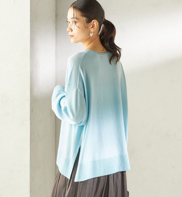 SHIPS for women「〈手洗い可能〉14G ウォッシャブル クルーネック ニット プルオーバー」|ニット・セーター|