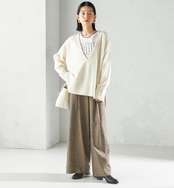 SHIPS for women「プリント ロゴ ロング スリーブ TEE」|Tシャツ・カットソー|