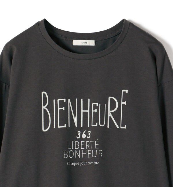 SHIPS for women「プリント ロゴ ロング スリーブ TEE」|Tシャツ・カットソー|