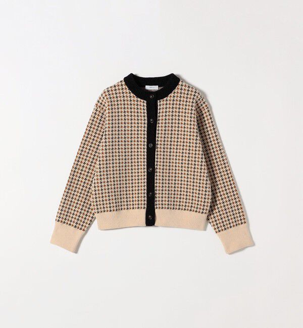 SHIPS any「SHIPS any:〈手洗い可能〉モールヤーン クルーネック 千鳥柄 カーディガン」|カーディガン|