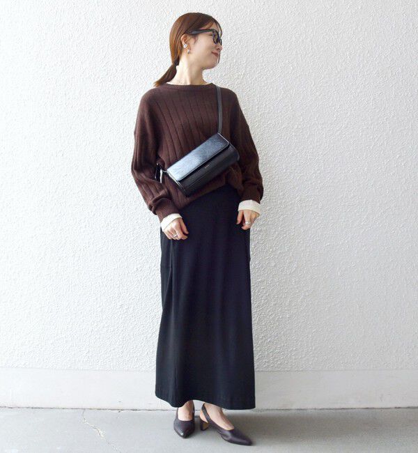 SHIPS any「SHIPS any:〈手洗い可能〉ヤク ワイドリブ ラウンドヘム ニット プルオーバー」|ニット・セーター|