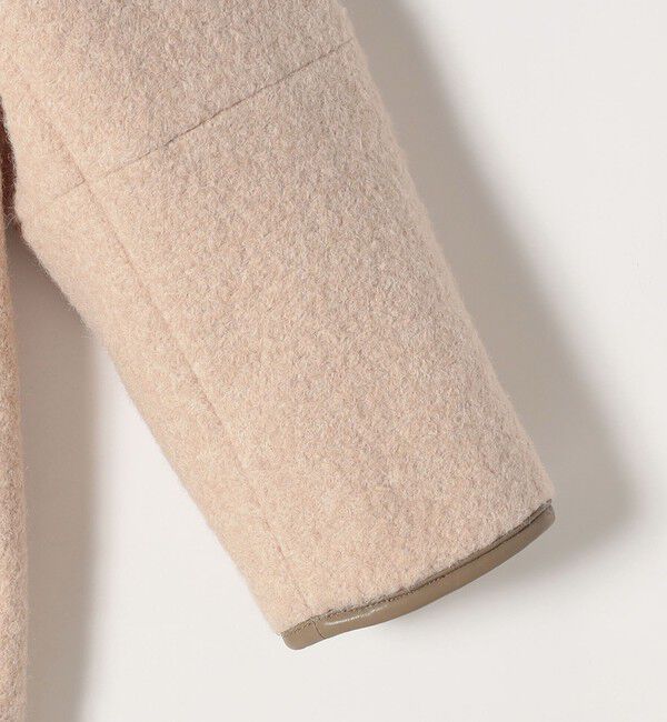 quaranciel「quaranciel: ノーカラー パイピング ジップ コート」|ノーカラーコート|