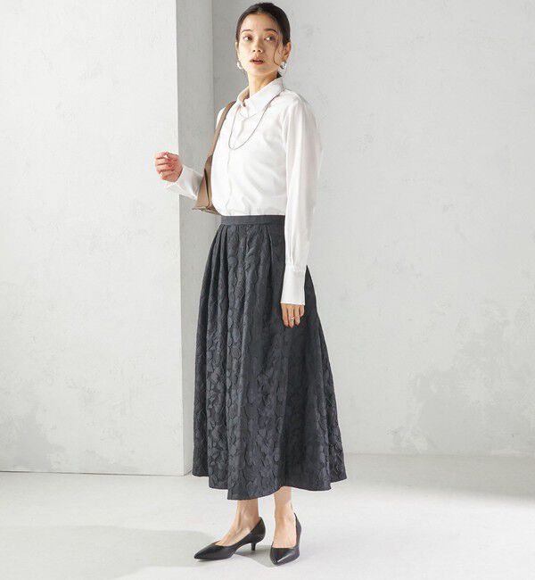 SHIPS for women「〈手洗い可能〉スーピマ コットン サテン シャツ」|シャツ・ブラウス|