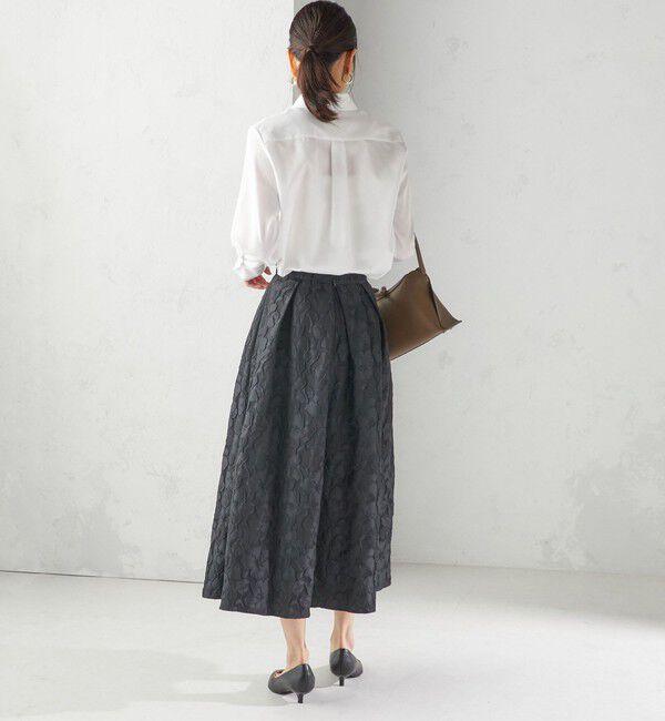 SHIPS for women「〈手洗い可能〉スーピマ コットン サテン シャツ」|シャツ・ブラウス|