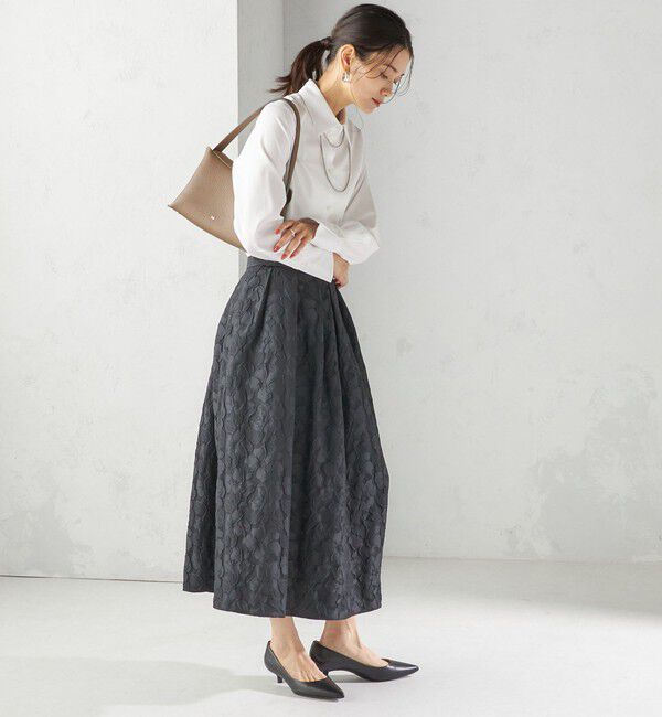 SHIPS for women「〈手洗い可能〉スーピマ コットン サテン シャツ」|シャツ・ブラウス|