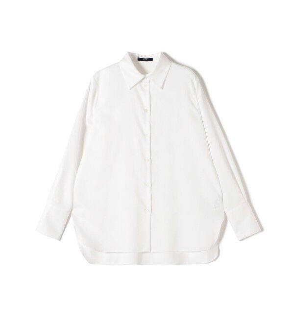 SHIPS for women「〈手洗い可能〉スーピマ コットン サテン シャツ」|シャツ・ブラウス|