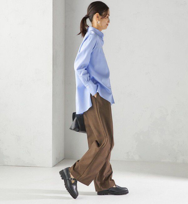 SHIPS for women「〈手洗い可能〉スーピマ コットン サテン シャツ」|シャツ・ブラウス|