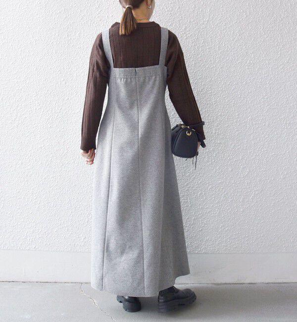 SHIPS any「SHIPS any: エア ニードル タック フレア ジャンパースカート」|ワンピース|